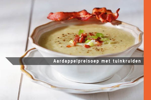 MijnAardappel.nl - Recept Aardappelpreisoep met tuinkruiden