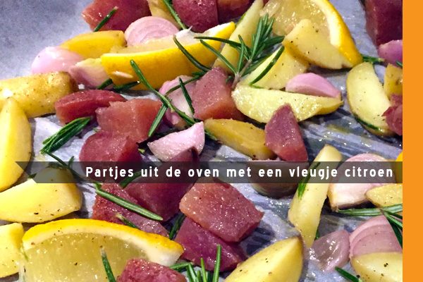 MijnAardappel.nl - Recept partjes uit de oven met een vleugje citroen